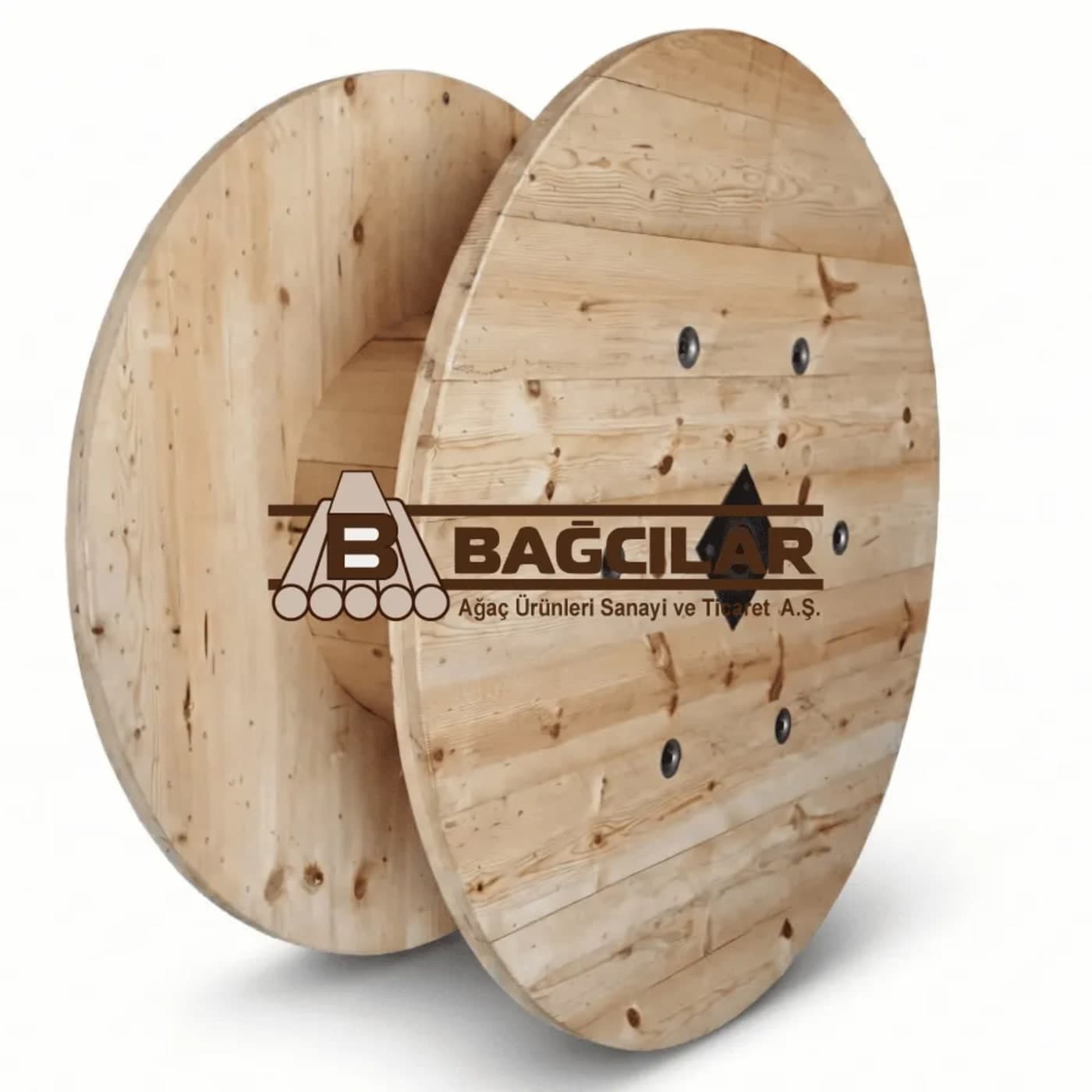 Özel Üretim Ahşap Makaralar Arka Plan